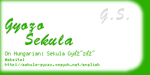 gyozo sekula business card